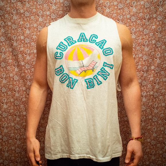 Vintage Other - Curacao Bon Bini Vintage Muscle Tee Tank Top